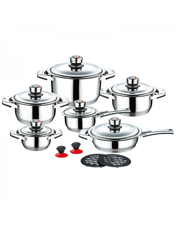 10 Pcs Stainless Steel Kitchen Cookware Set RL-CK017