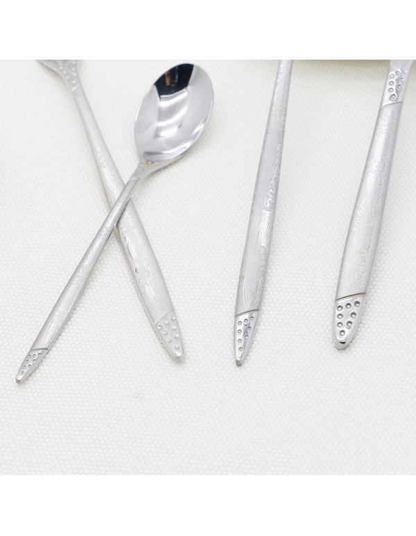 High Quality Stainless Steel Cuterly Set Spoon Folk And Table Knife Various Combination With Optional Giftbox RL-TW0012L-3