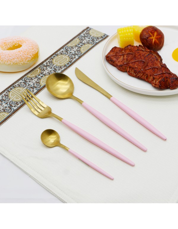 High Quality Stainless Steel Cuterly Set Spoon Folk And Table Knife Various Combination With Optional Giftbox RL-TW0015TC-7