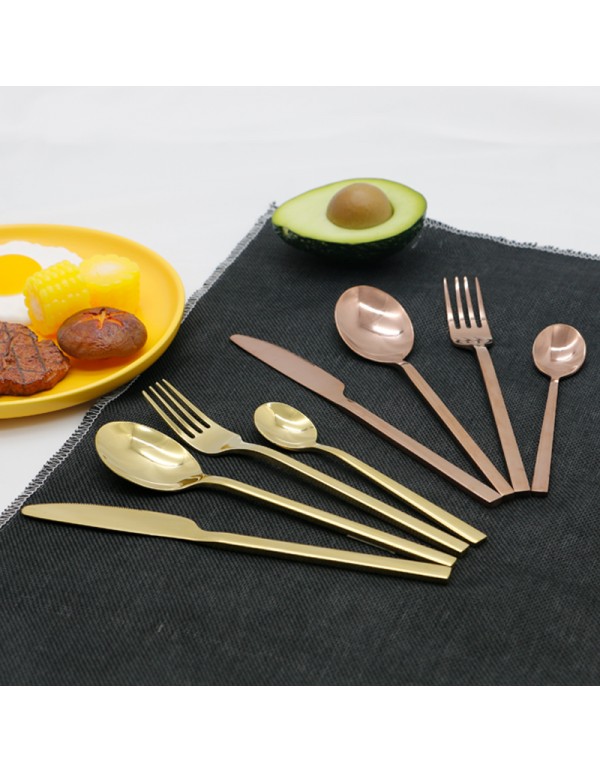 High Quality Stainless Steel Cuterly Set Spoon Folk And Table Knife Various Combination With Optional Giftbox RL-TW0017T-1