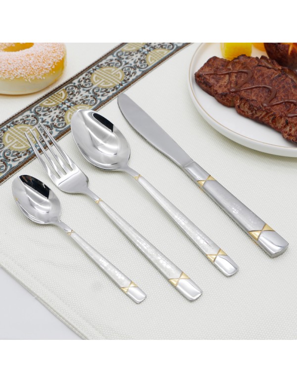 High Quality Stainless Steel Cuterly Set Spoon Folk And Table Knife Various Combination With Optional Giftbox RL-TW0062LG-1F