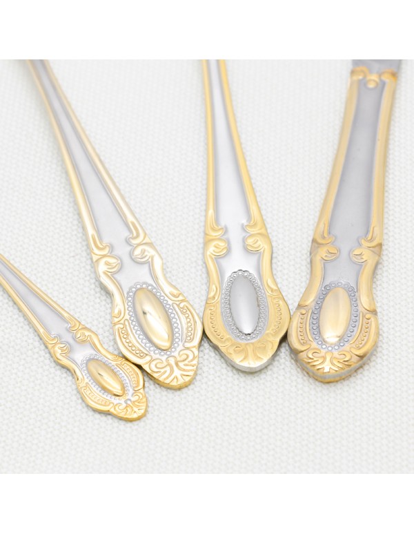 High Quality Stainless Steel Cuterly Set Spoon Folk And Table Knife Various Combination With Optional Giftbox RL-TW0092G