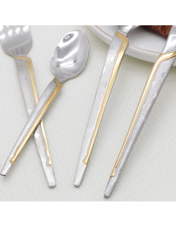 High Quality Stainless Steel Cuterly Set Spoon Folk And Table Knife Various Combination With Optional Giftbox RL-TW0240GL-1