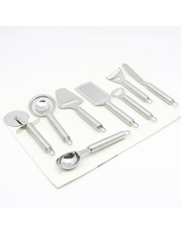 Stainless Steel Home And Industry Use Kitchen Utensils And Gadgets Set With Stand RL-KG005